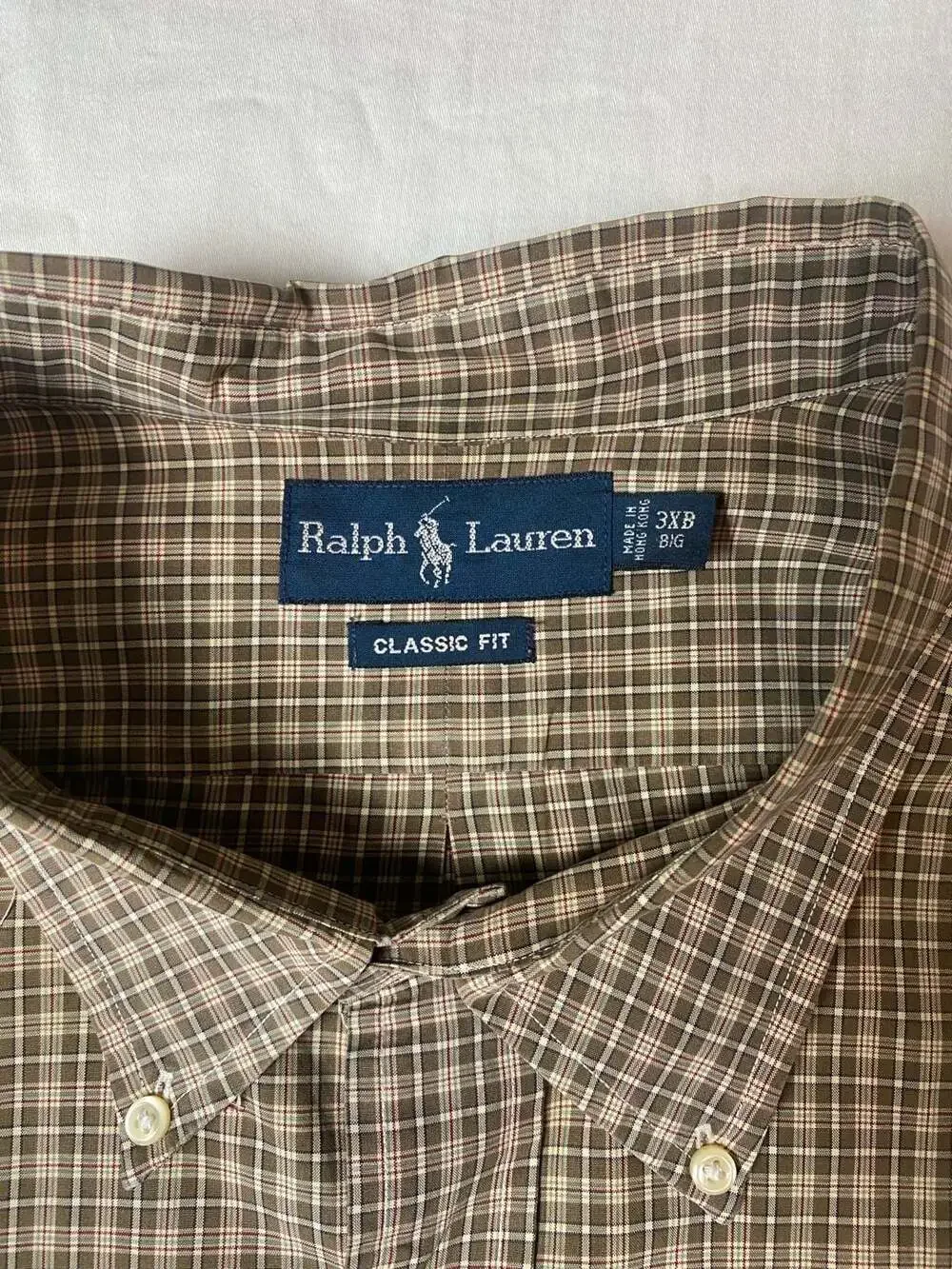 Polo Ralph Lauren Plaid Long Sleeve Button-Down Shirt, Size 3XB (1308)